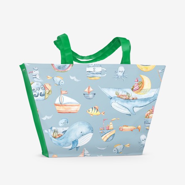 Пляжная сумка «Морские животные»