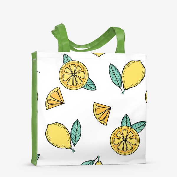 Сумка-шоппер «Лимоны и листья»