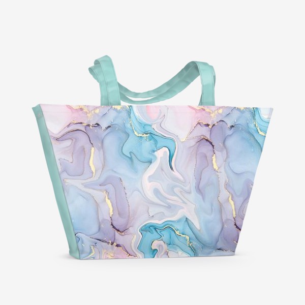Пляжная сумка «Абстракция Нежность»