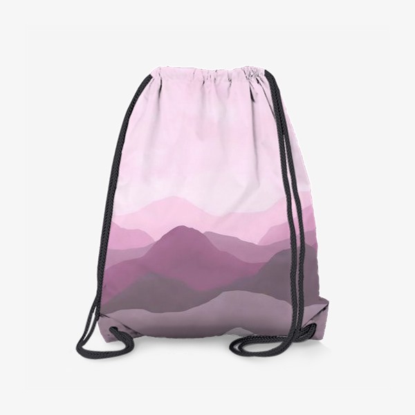 Рюкзак «Розовый горный пейзаж»