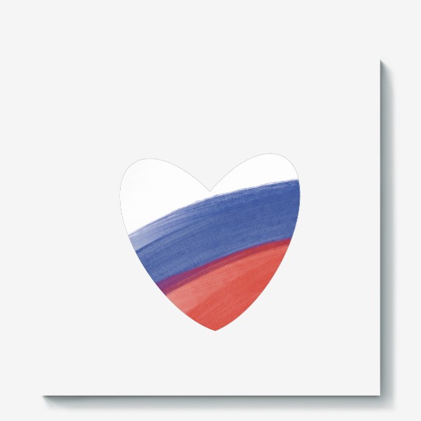 Холст «Россия. За Россию. Флаг. Триколор.»