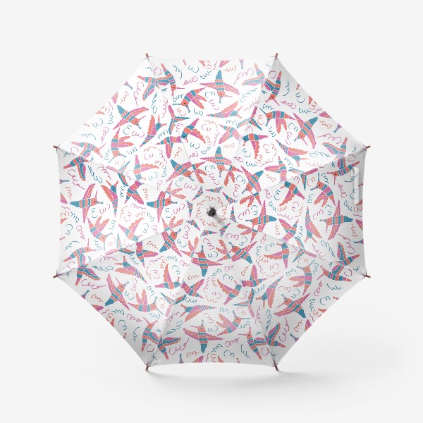 Зонт «Колибри и серпантин»