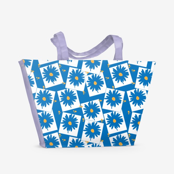 Пляжная сумка «Цветы.Бесшовная текстура с цветами.Летний паттерн.»