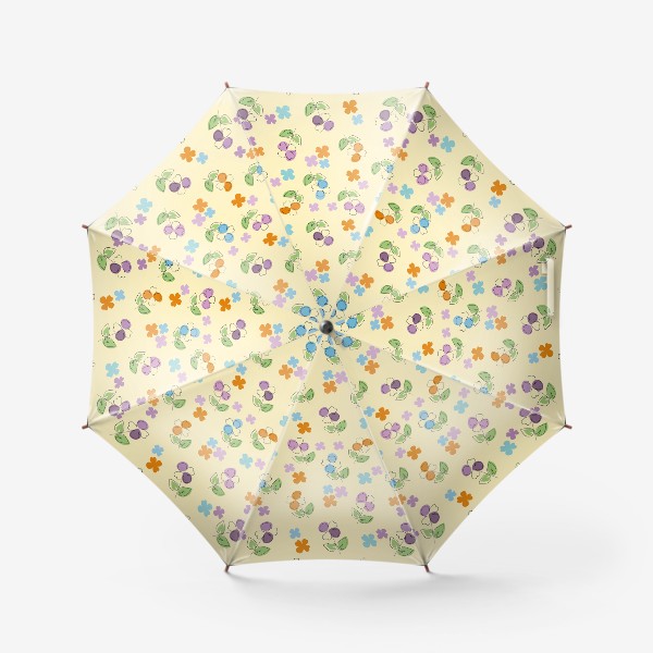 Зонт «Цветы.Бесшовный летний паттерн с цветами.»