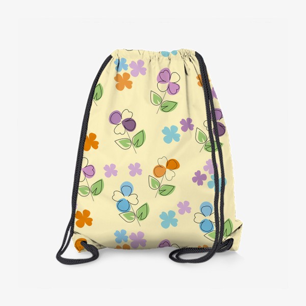 Рюкзак «Цветы.Бесшовный летний паттерн с цветами.»