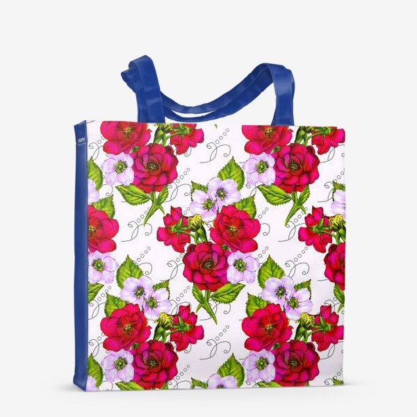 Сумка-шоппер «Букеты из роз и анемонов»