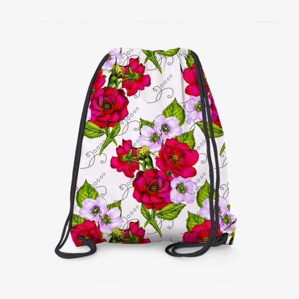 Рюкзак «Букеты из роз и анемонов»