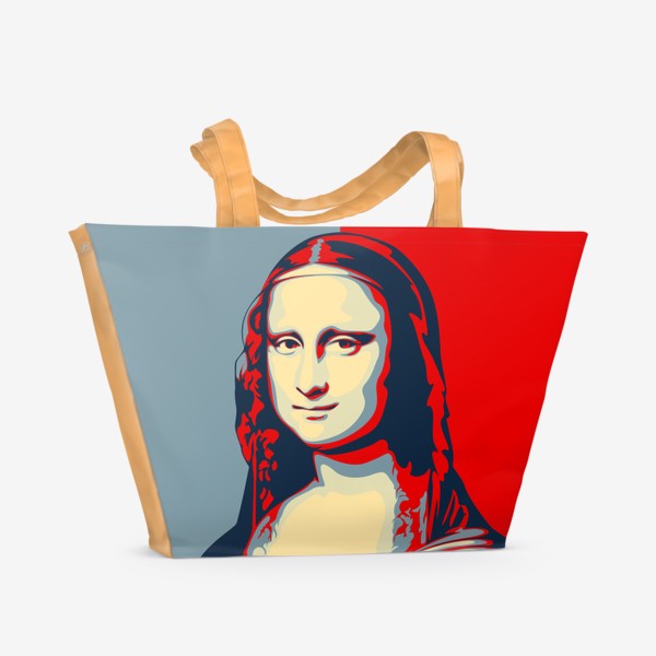 Пляжная сумка «Поп арт Мона Лиза»