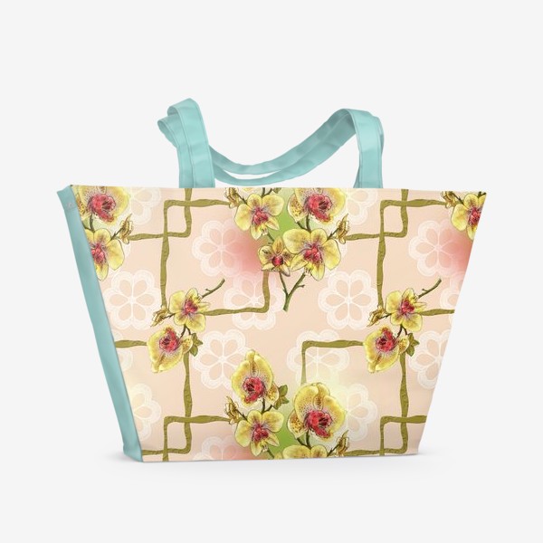 Пляжная сумка &laquo;Желтые орхидеи&raquo;