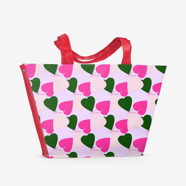 Пляжная сумка «Любовь сердечная»