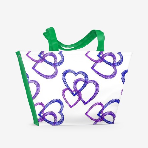 Пляжная сумка «Нарисуй сердечко»