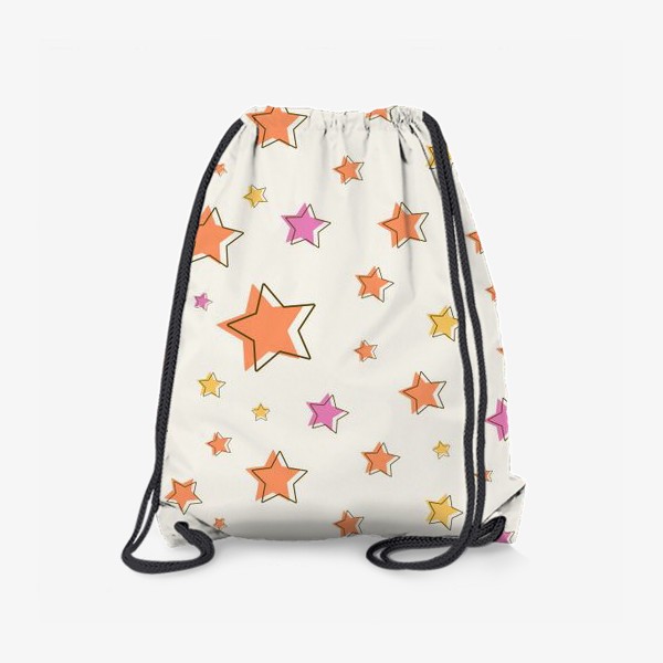 Рюкзак «Паттерн с разноцветными звёздочками»