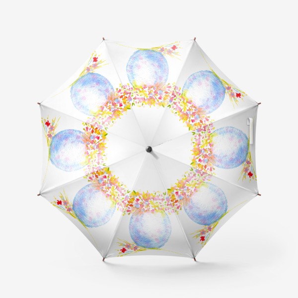 Зонт «Цветы на Пасху»