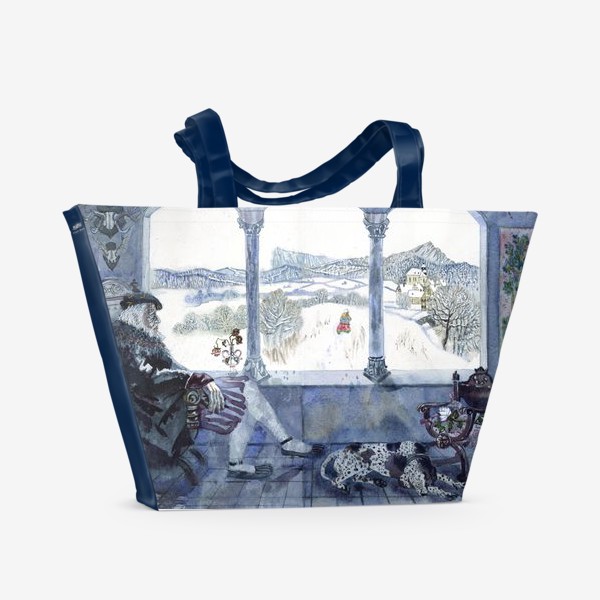 Пляжная сумка «зимняя сказка»