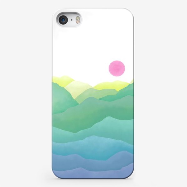 Чехол iPhone «Зелёные горы»