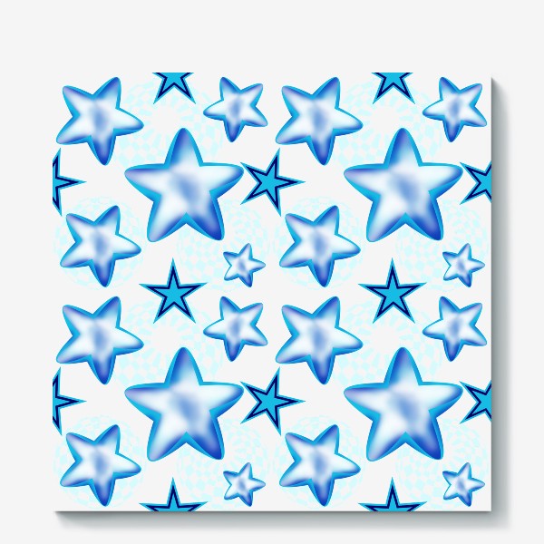 Холст «Голубые звезды»