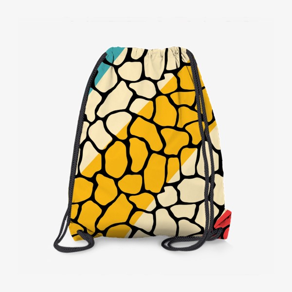 Рюкзак «Кожа жирафа в ретро цветах»