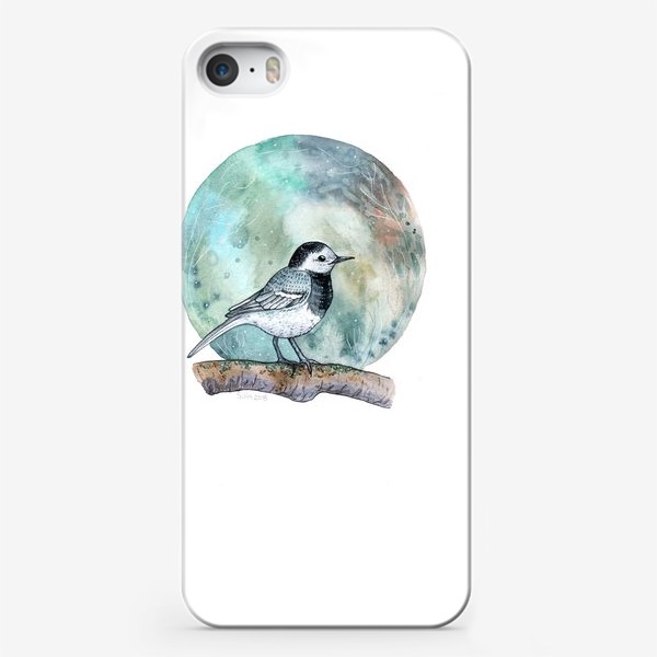Чехол iPhone «Птица Трясогузка»