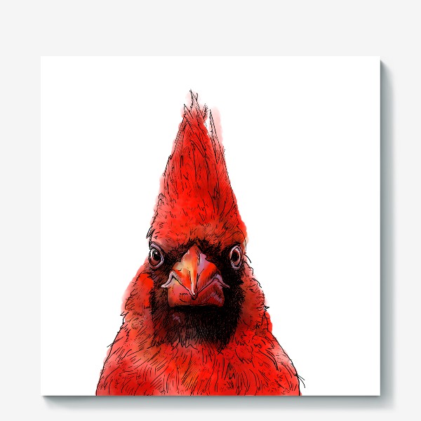 Холст «Красная птица»