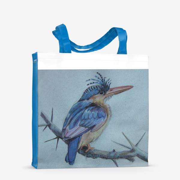 Сумка-шоппер «Синяя птичка»
