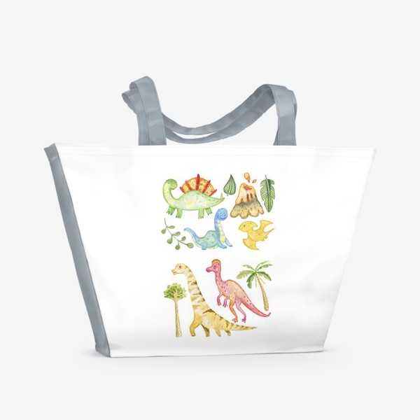Пляжная сумка «Милые динозавры»