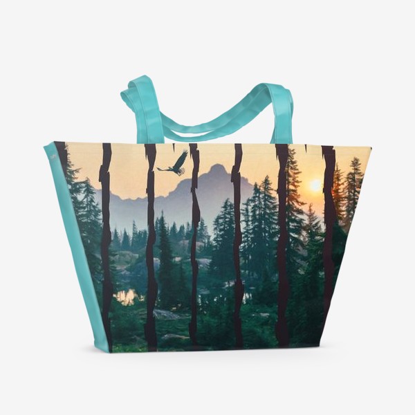 Пляжная сумка «Горы и Природа»