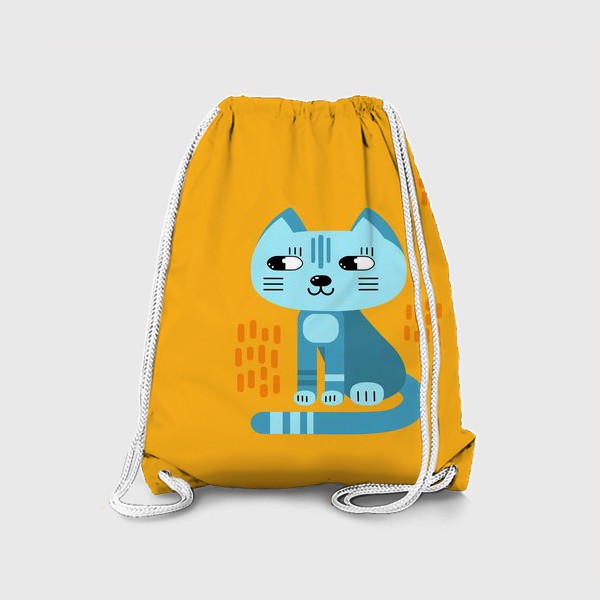Рюкзак «Стилизованный кот. Милый котенок»