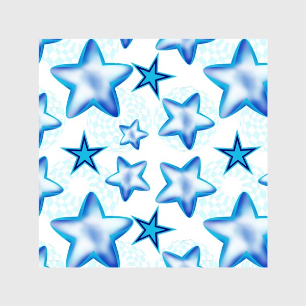 Шторы «Голубые звезды»