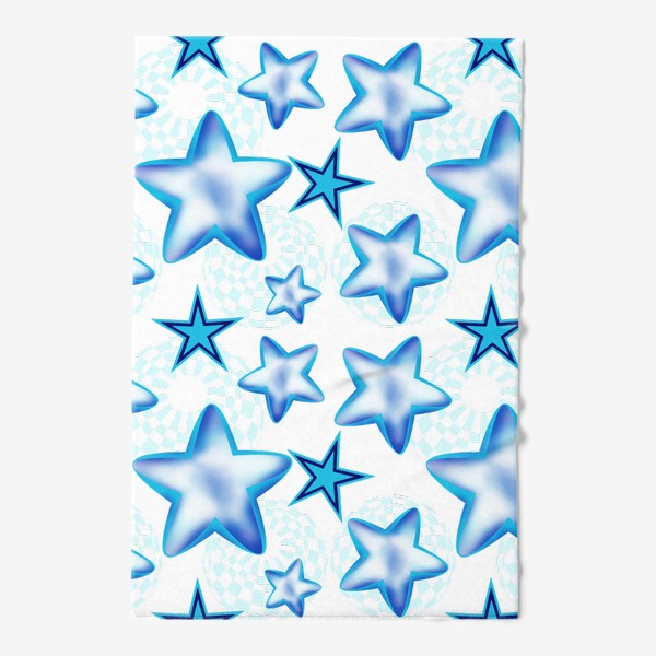 Полотенце «Голубые звезды»