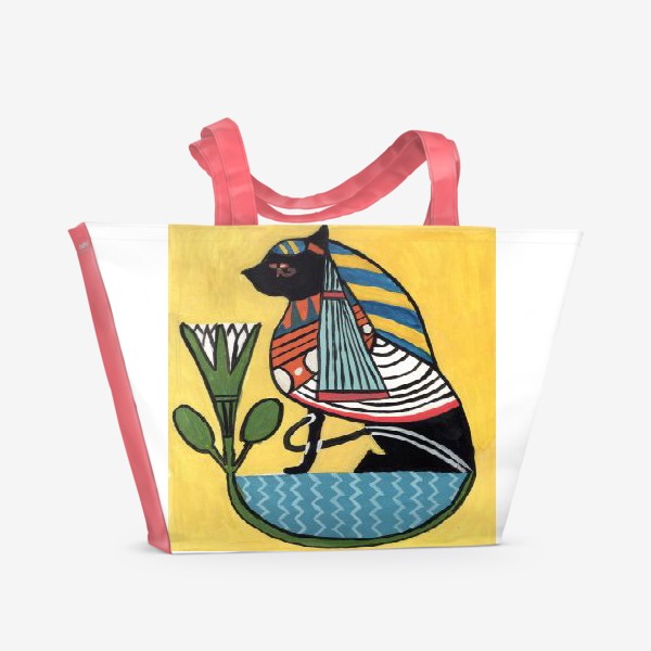 Пляжная сумка «Египетская кошка»