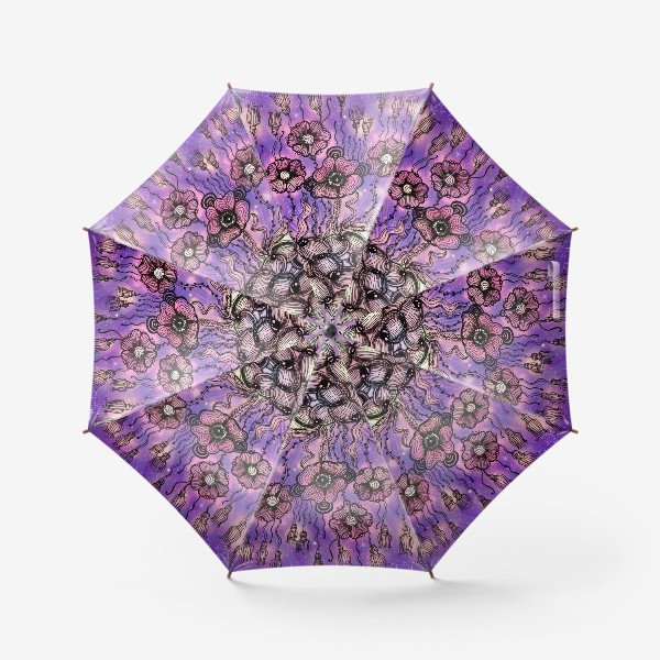 Зонт «Космос, цветы, абстрактная графика»