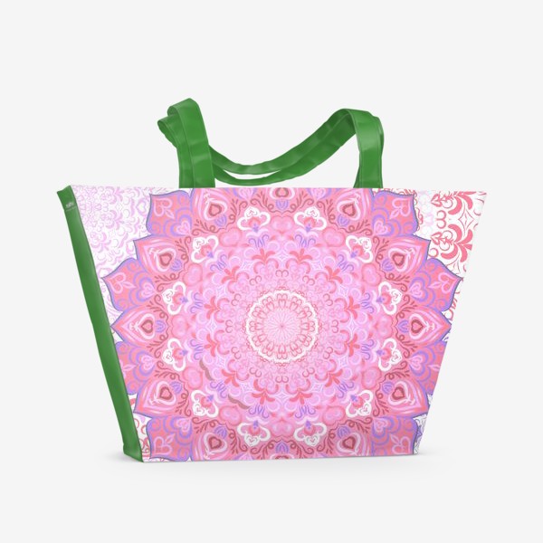 Пляжная сумка «Розовая мандала»