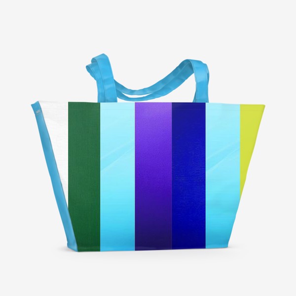 Пляжная сумка «Счастливая комбинация цветов для имени "Алексей"»