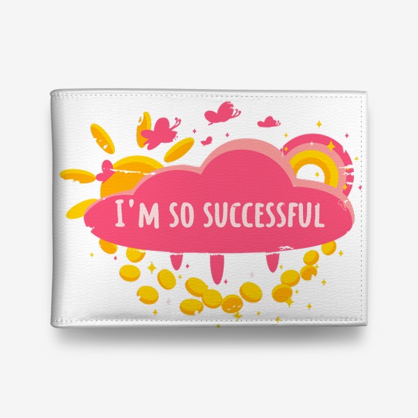 Кошелек «I'm so successful в розовом цвете. Успех. Мотивация»