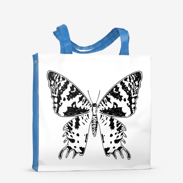 Сумка-шоппер «butterfly sketch, vintage beautiful insect summer butterfly»