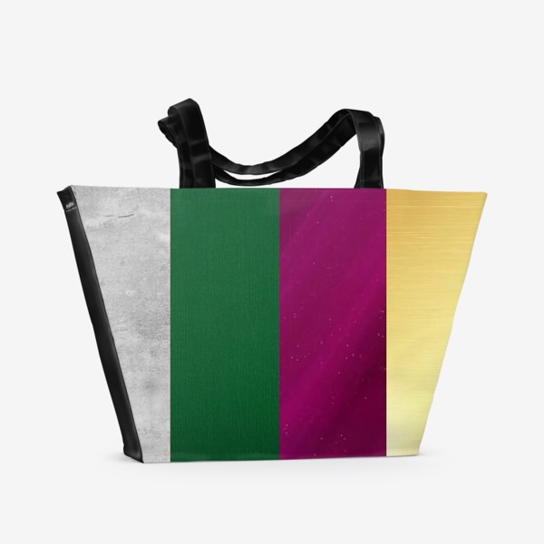 Пляжная сумка «Счастливая комбинация цветов для имени "Юлия"»