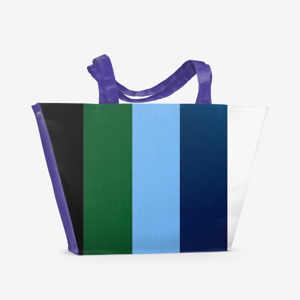 Пляжная сумка «Счастливая комбинация цветов для имени "Ольга"»