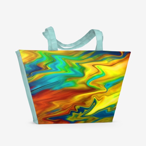 Пляжная сумка «Красочный абстрактный узор »