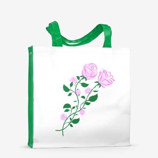 Сумка-шоппер «Влюблённые розы»