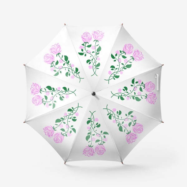 Зонт «Влюблённые розы»