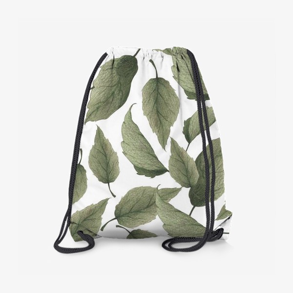 Рюкзак «Листья на белом фоне»