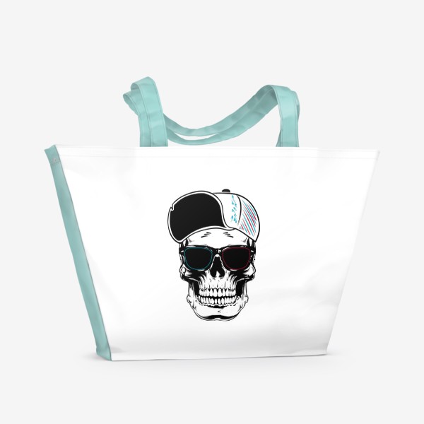 Пляжная сумка «Стильный скелет»