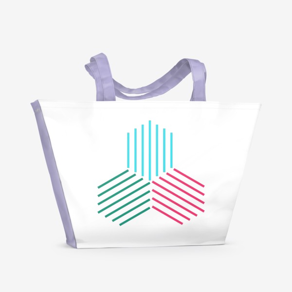 Пляжная сумка «RGB узор»