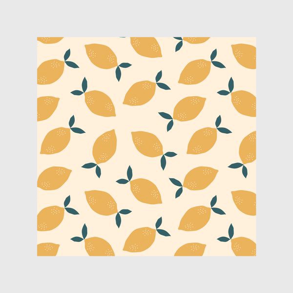 Скатерть «Абстрактные лимоны с листочками»