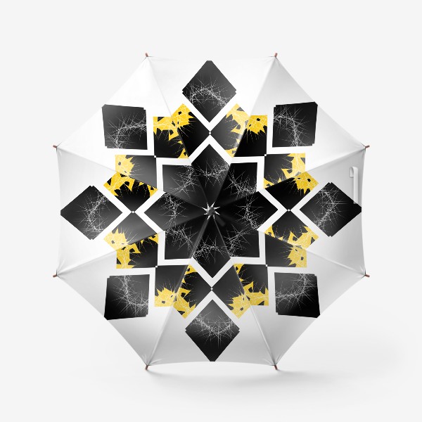 Зонт «Ромбы с желтым»