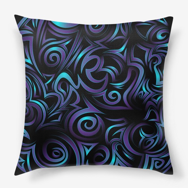 Подушка «Blue swirl»