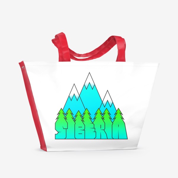 Пляжная сумка «Горы и Скалы»