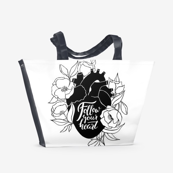 Пляжная сумка «Follow Your Heart»