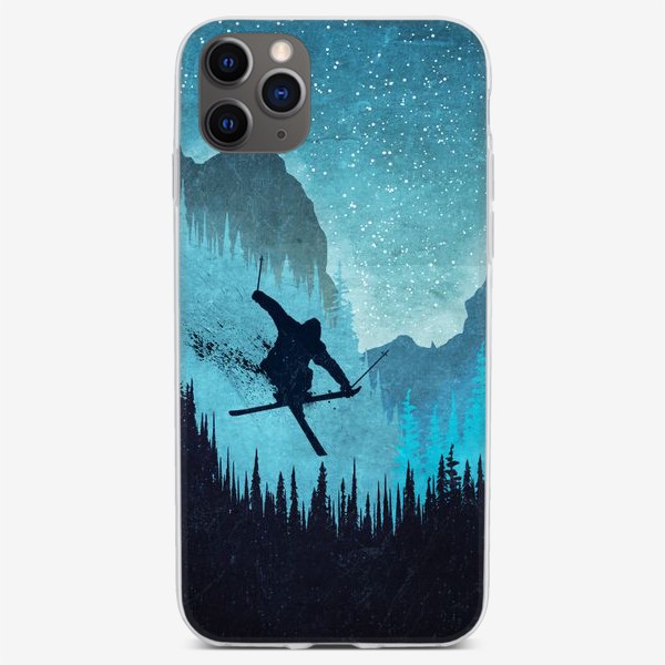 Чехол iPhone «Лыжи и Снег»