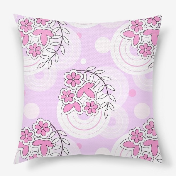 Подушка «Розовый сад»